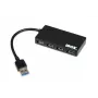 iBox IUH3F56 sąsajos šakotuvas USB 3.2 Gen 1 (3.1 Gen 1) Type-A 5000 Mbit/s juodas
