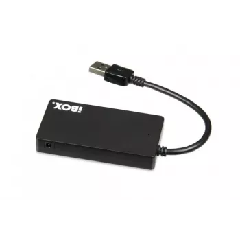 iBox IUH3F56 sąsajos šakotuvas USB 3.2 Gen 1 (3.1 Gen 1) Type-A 5000 Mbit/s juodas