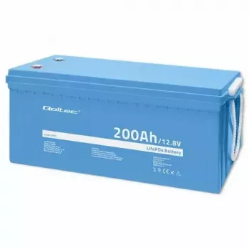 Qoltec 53707 Transporto priemonės baterija Ličio geležies fosfato 200 Ah 12,8 V