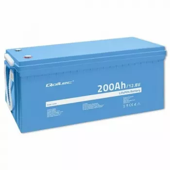 Qoltec 53707 Transporto priemonės baterija Ličio geležies fosfato 200 Ah 12,8 V