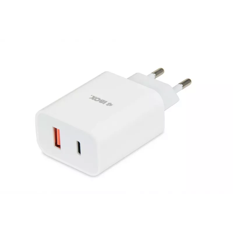 Vidaus įkroviklis iBox C-36 universalus baltas USB greitasis įkrovimas