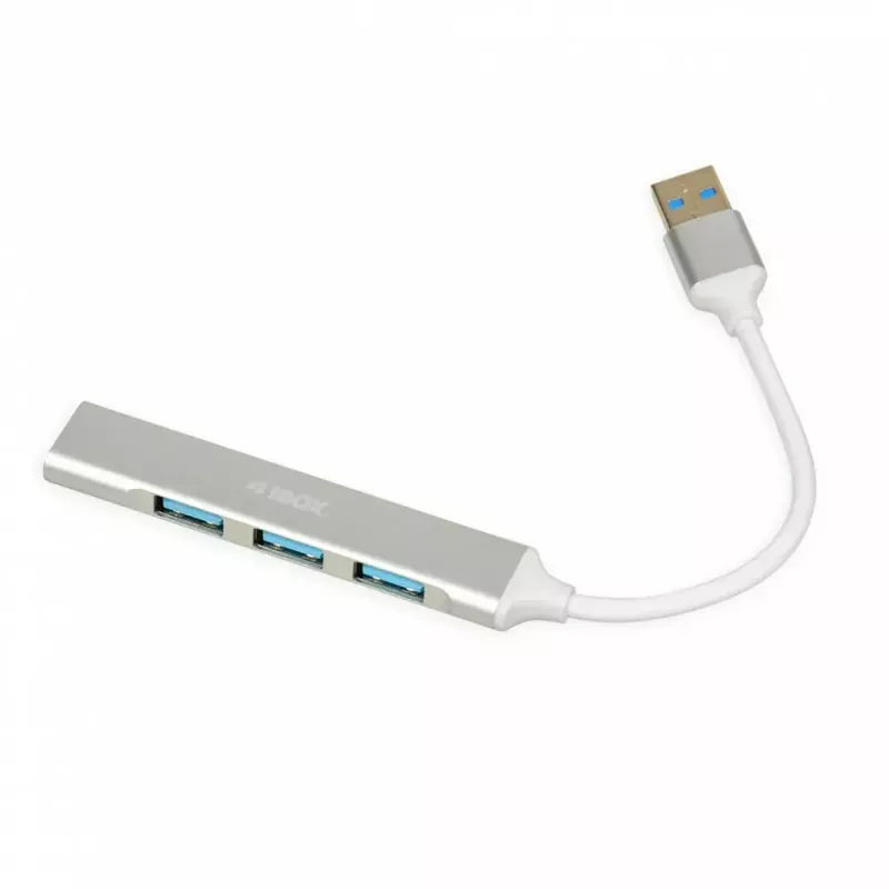 USB šakotuvas IBOX IUH3FAS — 1× USB 3.0, 3× USB 2.0