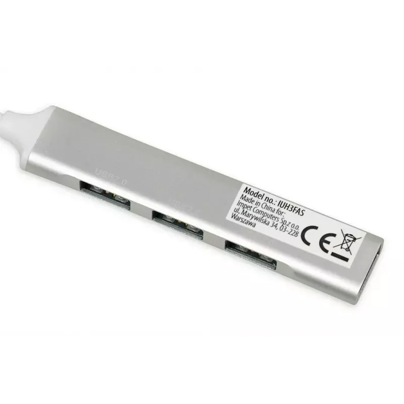 USB šakotuvas IBOX IUH3FAS — 1× USB 3.0, 3× USB 2.0