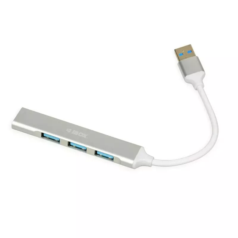 USB šakotuvas IBOX IUH3FAS — 1× USB 3.0, 3× USB 2.0