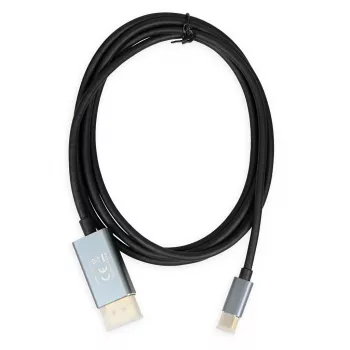 Video kabelio adapteris IBOX ITVCDP4K USB Type-C į DisplayPort 1,8 m juodas