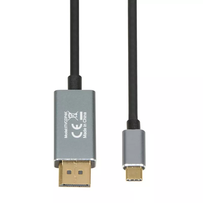 Video kabelio adapteris IBOX ITVCDP4K USB Type-C į DisplayPort 1,8 m juodas