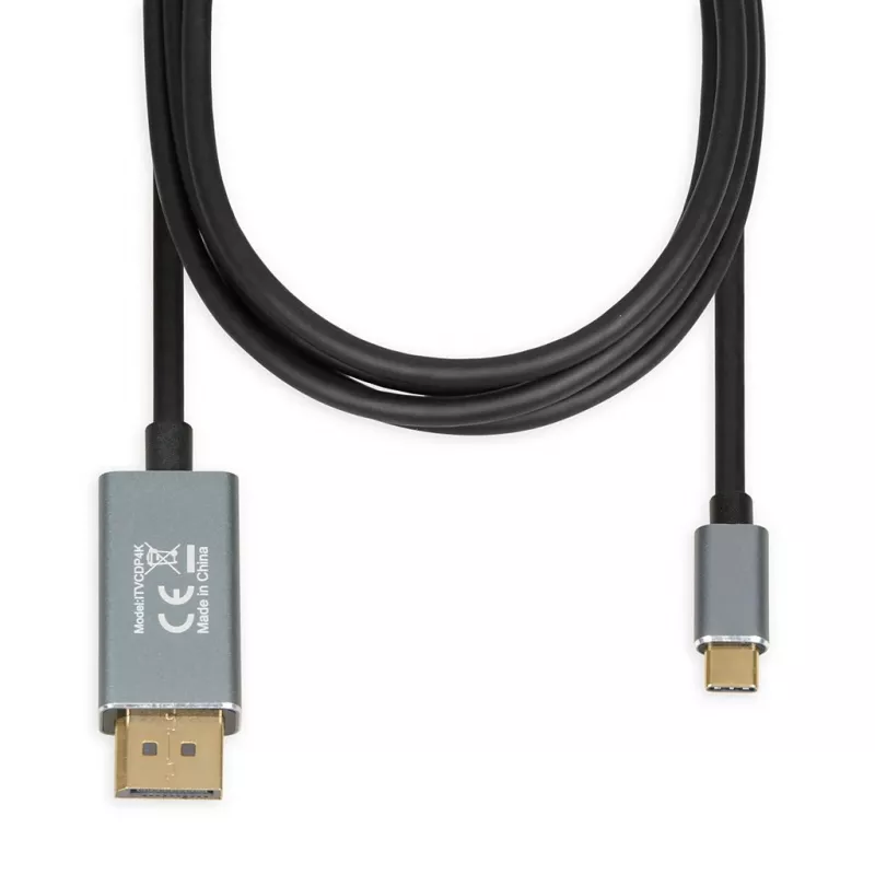 Video kabelio adapteris IBOX ITVCDP4K USB Type-C į DisplayPort 1,8 m juodas