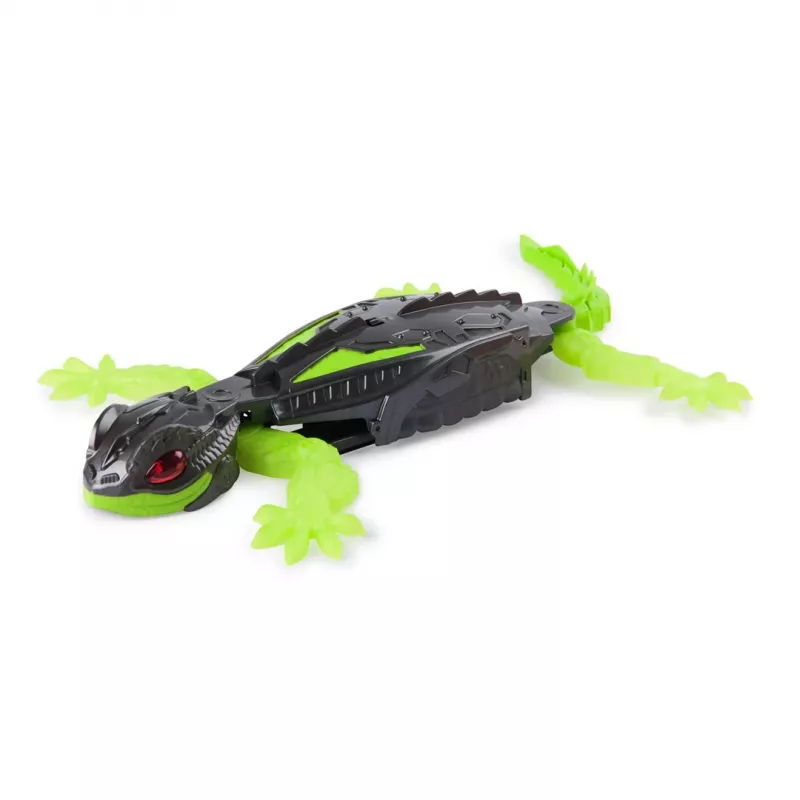 HEX BOTS | Interaktyvus žaislas – sienomis laipiojantis gekonas RC robotas | Žalias/Pilkas