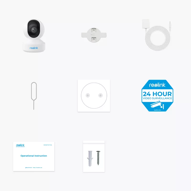 Reolink | Super HD WiFi Camera | E Series E340 | PTZ | 5 MP | 2.8-4mm/F2.0 | H.264 | Micro SD, iki 512 GB