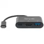 Manhattan USB-C dokas / šakotuvas, prievadai (x3): HDMI, USB-A ir USB-C, 5 Gbps (USB 3.2 Gen1, dar žinomas kaip USB 3.0), su maitinimo pristatymu (60 W) į USB-C prievadą (Pastaba: reikalingas papildomas USB-C sieninis įkroviklis ir USB-