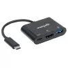 Manhattan USB-C dokas / šakotuvas, prievadai (x3): HDMI, USB-A ir USB-C, 5 Gbps (USB 3.2 Gen1, dar žinomas kaip USB 3.0), su maitinimo pristatymu (60 W) į USB-C prievadą (Pastaba: reikalingas papildomas USB-C sieninis įkroviklis ir USB-