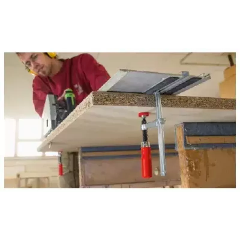 Gnybtas Bessey GTR12 — anga 12 cm, nerūdijantis plienas, raudonas, suspaudimo jėga 244,73 kg