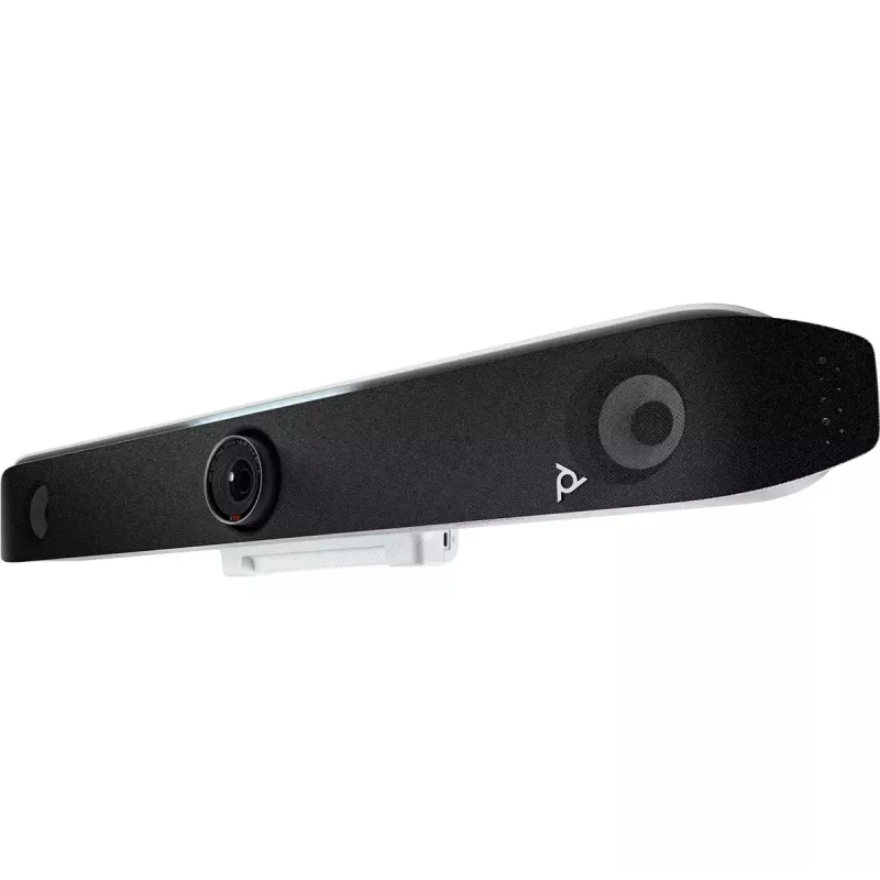 HP POLY POLY Studio X52 „viskas viename“ vaizdo juosta – 4K UHD, 30 fps, 95° matymo laukas, 5x skaitmeninis priartinimas, Wi‑Fi, Bluetooth, Android, balta