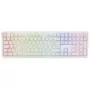 Mechaninė žaidimų klaviatūra Ducky Zero 6108 Pure White su Cherry MX Red jungikliais, be skaitmenų klaviatūros