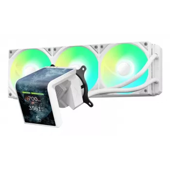 „TRYX PANORAMA SE ARGB 360“ 360 mm radiatoriaus 3D-AMOLED ekrano skystasis procesoriaus aušintuvas