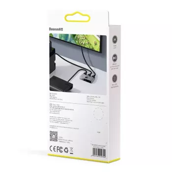HDMI skirstytuvas Baseus Matrix 4K HD Splitter pilkas
