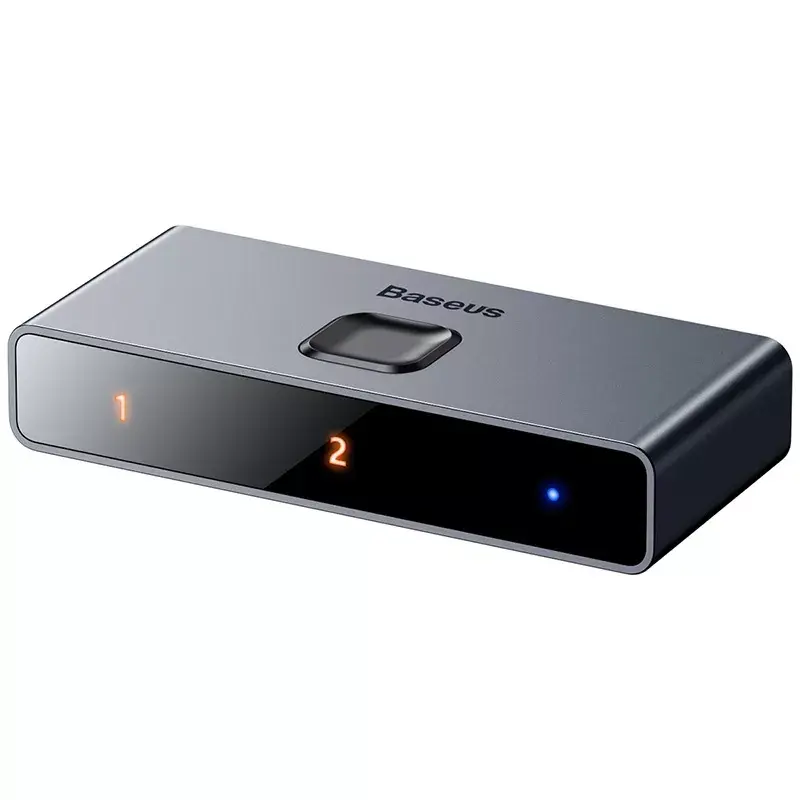HDMI skirstytuvas Baseus Matrix 4K HD Splitter pilkas
