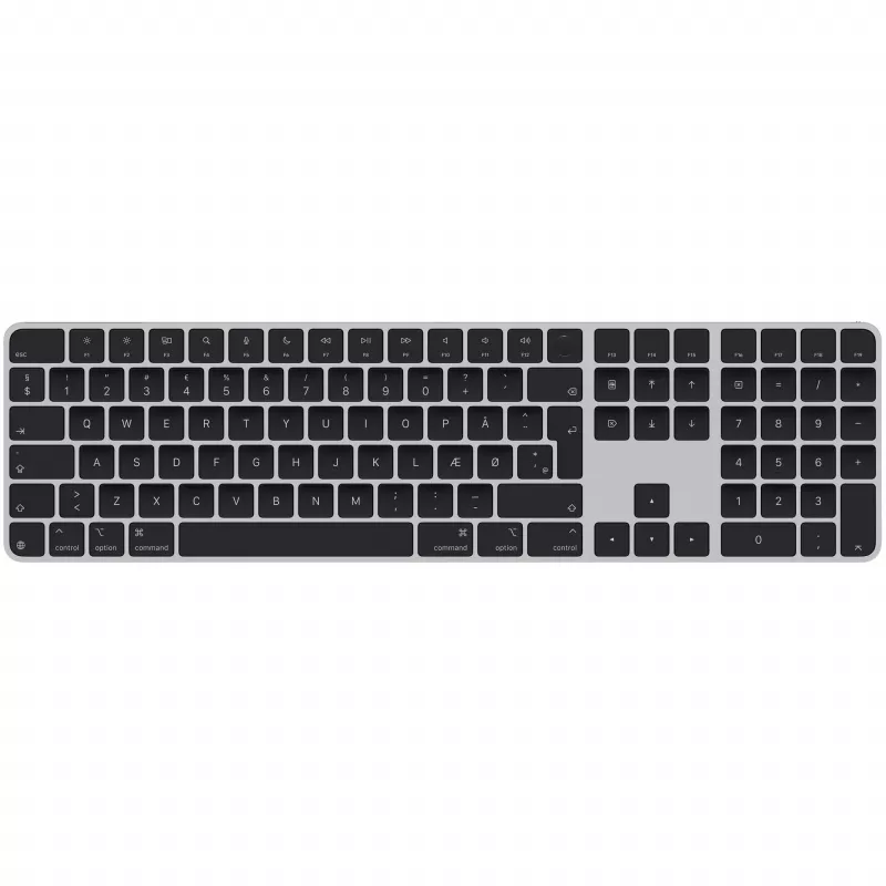 Apple Magic klaviatūra Universal USB + Bluetooth QWERTY Danish Juoda