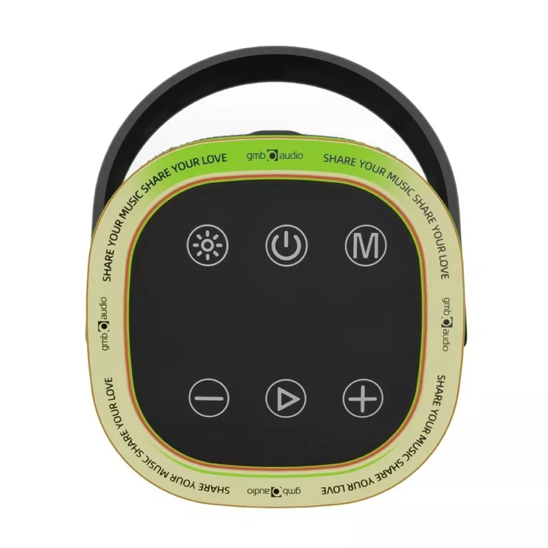 Nešiojamas garsiakalbis GEMBIRD SPK-BT-LED-06, Bluetooth, įmontuotas LED, įkraunama baterija