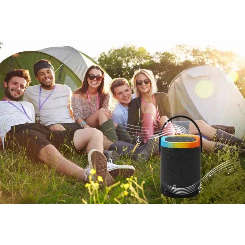 Nešiojamas garsiakalbis GEMBIRD SPK-BT-LED-06, Bluetooth, įmontuotas LED, įkraunama baterija