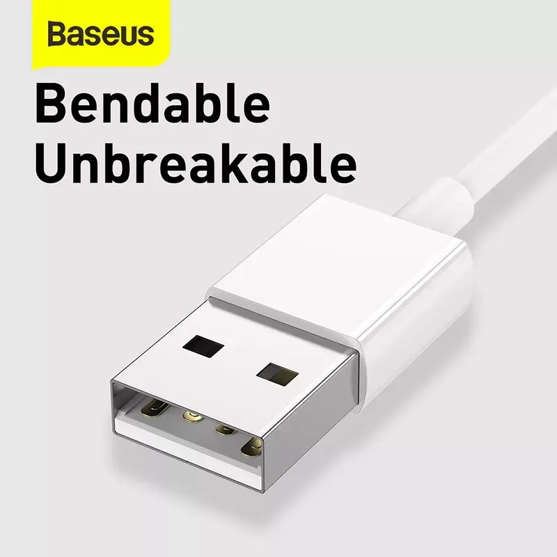 USB laidas Baseus Superior USB 2.0 1.5 m USB A USB C/Micro USB A/Lightning baltas