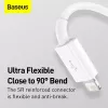 USB laidas Baseus Superior USB 2.0 1.5 m USB A USB C/Micro USB A/Lightning baltas