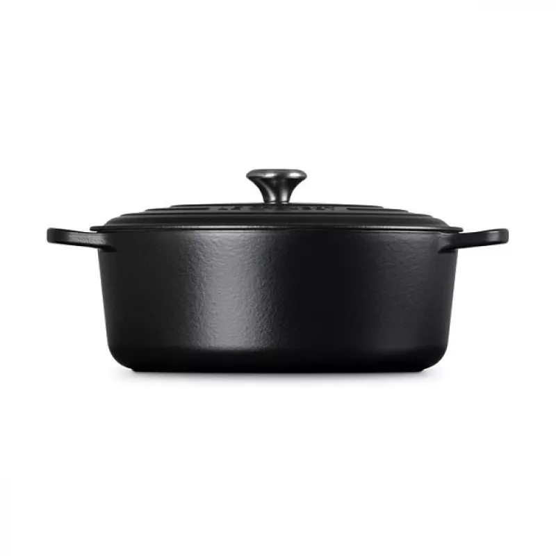 Le Creuset Signature ovalus kepimo indas, juodas, 33 cm