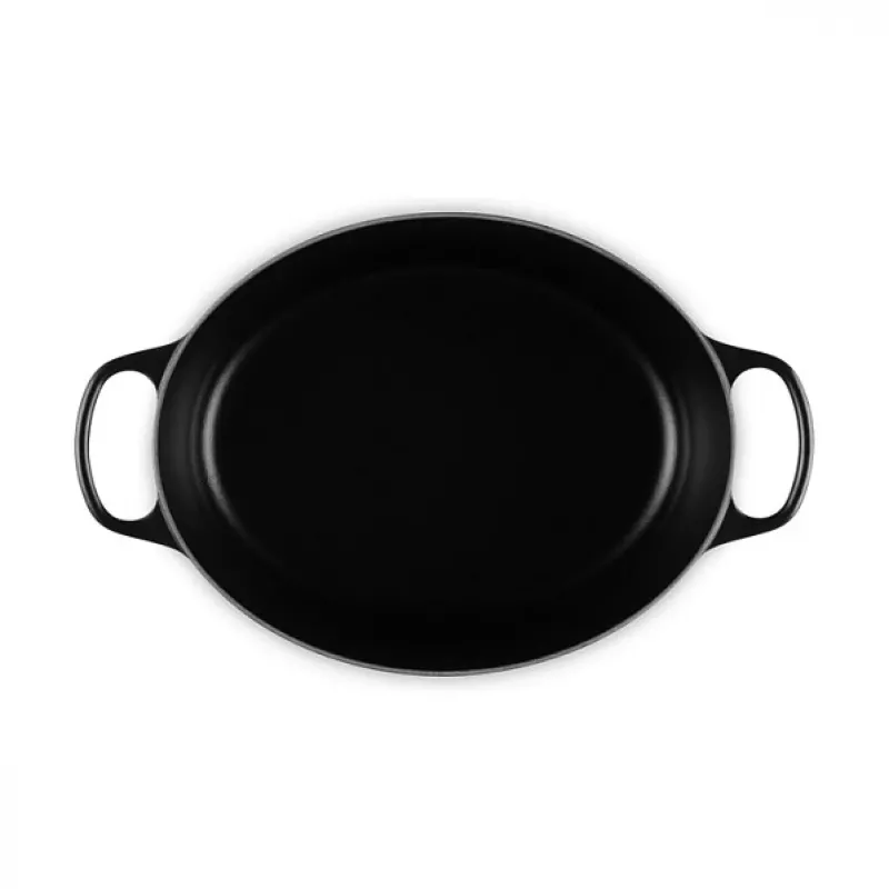 Le Creuset Signature ovalus kepimo indas, juodas, 33 cm