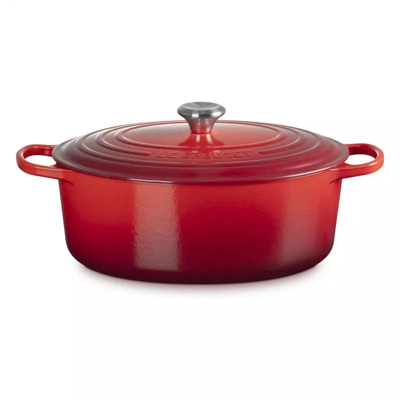Le Creuset Signature Ovalus kepimo indas vyšninės raudonos spalvos 33 cm