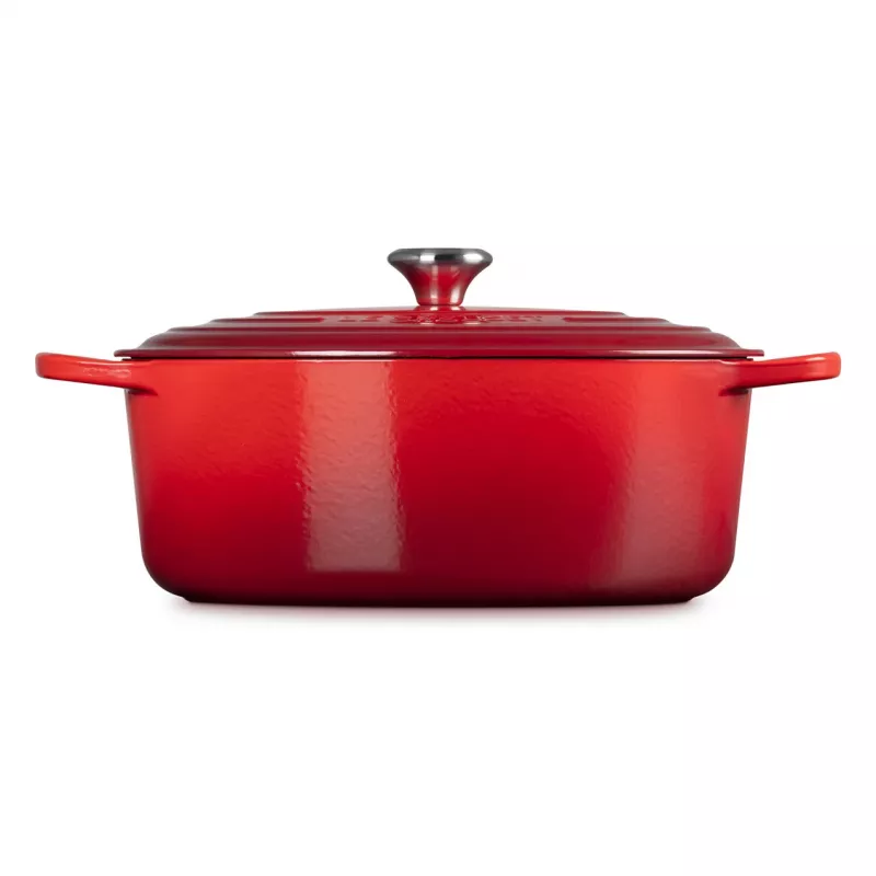 Le Creuset Signature Ovalus kepimo indas vyšninės raudonos spalvos 33 cm