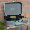Lagamino tipo patefonas Lenco TT-116GR nešiojamasis vinilo grotuvas su Bluetooth 5.0, USB, AUX, įmontuotais garsiakalbiais, 4 W, palaiko 7/10/12 colių plokšteles
