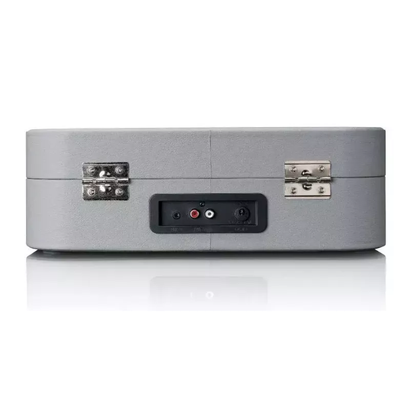 Lagamino tipo patefonas Lenco TT-116GR nešiojamasis vinilo grotuvas su Bluetooth 5.0, USB, AUX, įmontuotais garsiakalbiais, 4 W, palaiko 7/10/12 colių plokšteles