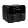 Karšto oro gruzdintuvė Princess 1.182068.01.001 su dvigubu krepšiu 8 l 2400 W 220°C liet. LED (juoda)