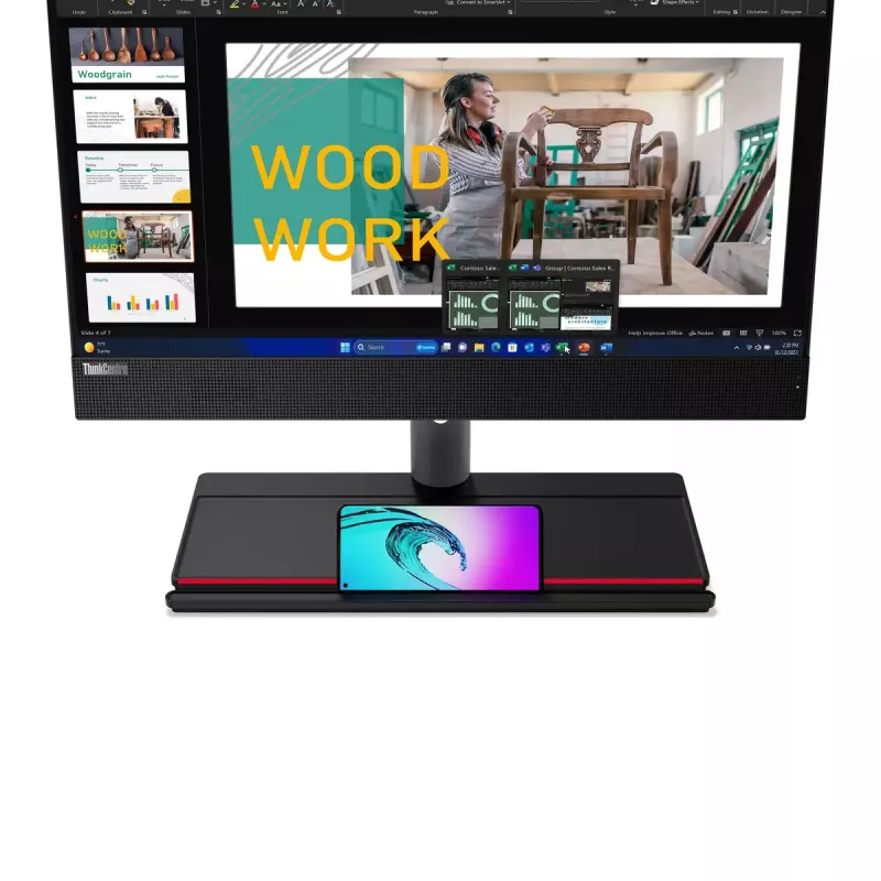 Viskas viename kompiuteris Lenovo ThinkCentre M90a Gen 5 Intel Core i5 8 GB 512 GB Intel UHD Graphics Windows 11 Pro
