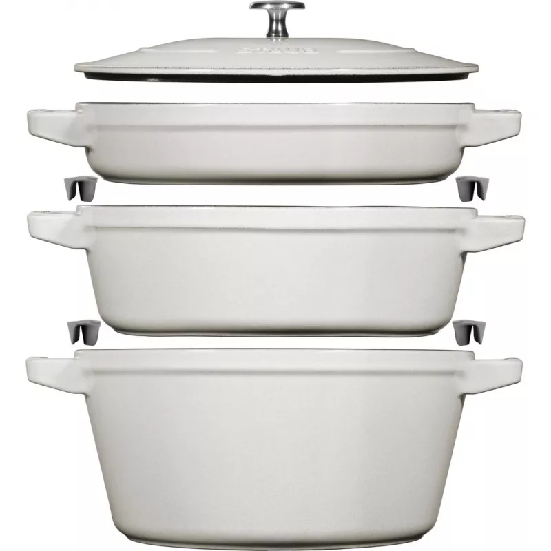 Staub La Cocotte 4,2 L apvalus ketaus troškintuvas kepimo indui