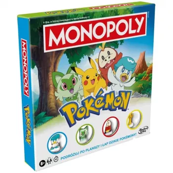 Stalo žaidimas HASBRO Monopoly Pokémon (lenkiška versija) – šeimos stalo žaidimas, kolekcinis teminis rinkinys