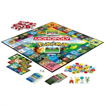 Stalo žaidimas HASBRO Monopoly Pokémon (lenkiška versija) – šeimos stalo žaidimas, kolekcinis teminis rinkinys