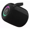 Monofoninis nešiojamas garsiakalbis GEMBIRD GMB Audio SPK-BT-LED-05-BK — 8 W RMS, 6,6 cm tvarkyklė, Bluetooth, MicroSD palaikymas, juodas cilindras
