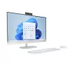 „Viskas viename“ kompiuteris HP 27-cr0232nw — AMD Ryzen 5 7520U, 16 GB RAM, 512 GB SSD, 27 colių FHD, „Windows 11 Home“, „Wi‑Fi 6“ (balta)