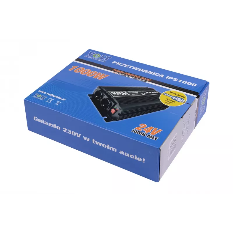 Maitinimo keitiklis Volt IPS 1000 24V į 230V, 750W nuolatinė / 1000W didžiausia galia