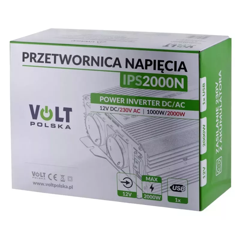 Įtampos keitiklis Volt Polska IPS 2000 N 12/230V 1000/2000 W