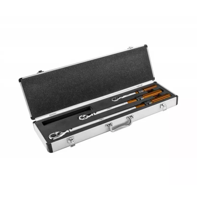 Neo Tools dviejų krypčių dinamometrinių raktų rinkinys 1/4, 3/8, 1/2, 3 vnt.