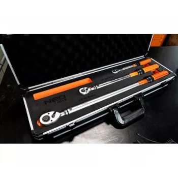 Neo Tools dviejų krypčių dinamometrinių raktų rinkinys 1/4, 3/8, 1/2, 3 vnt.