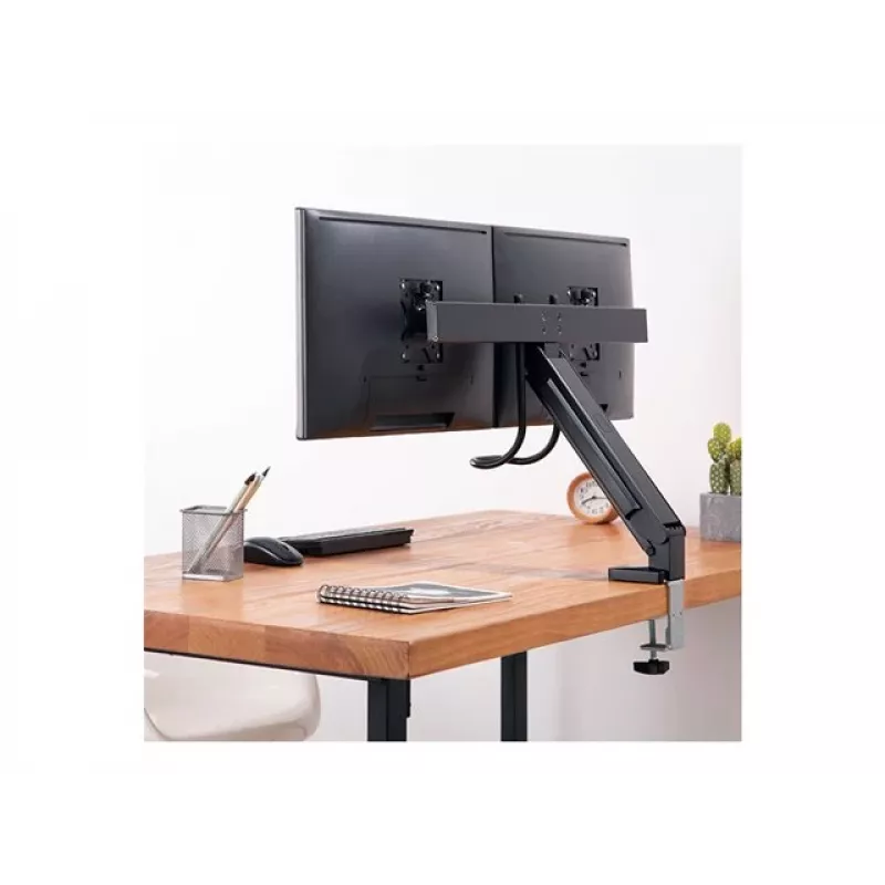 LOGILINK BP0102 dvigubas monitoriaus laikiklis 17-27 col. plienas taupantis vietą