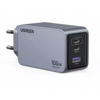UGREEN vidaus įkroviklis Nexode Pro 3 prievadų GaN PD greitasis įkroviklis 2 USB Type-C