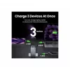 UGREEN vidaus įkroviklis Nexode Pro 3 prievadų GaN PD greitasis įkroviklis 2 USB Type-C