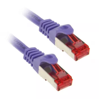 InLine komutacinis kabelis S/FTP PiMF Cat.6 250MHz PVC varis violetinis 2m