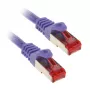 InLine komutacinis kabelis S/FTP PiMF Cat.6 250MHz PVC varis violetinis 2m