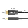 HDMI laidas UNITEK C11072BK-50M 50m 18 Gbit/s 2.0 Juodas
