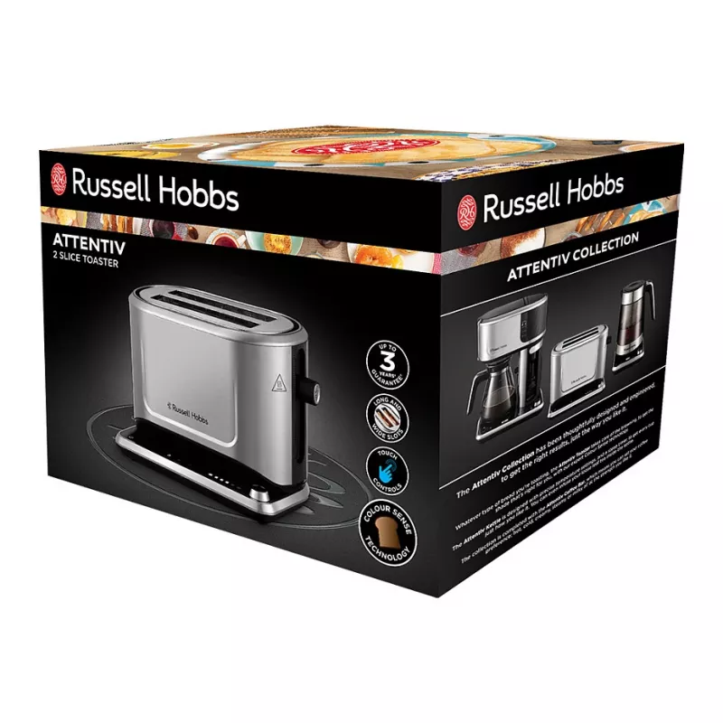 Skrudintuvas Russell Hobbs 26210-56 2 riekėms Satininis plienas